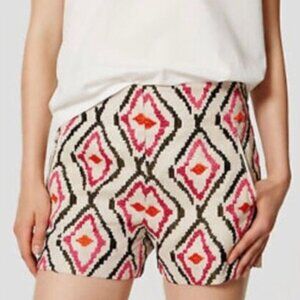 LOFT Riviera Shorts | Cream Pink Orange Olive Green | 00
